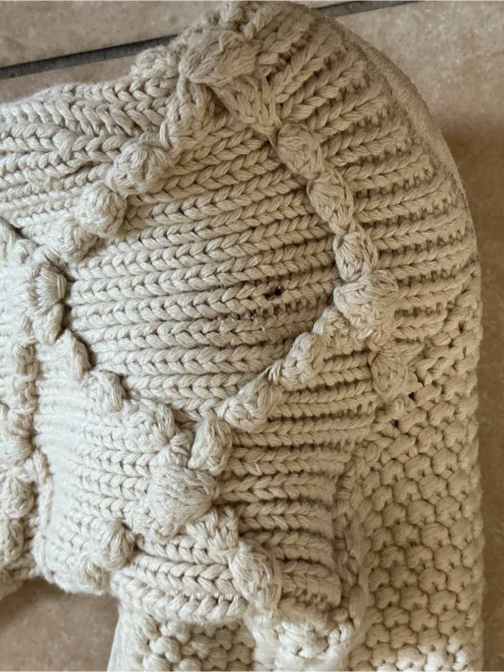 UGG Women Classic Cardy Knit Argyle Beige Bootie Size 8 - Picture 5 of 7